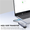 VegGieg 4K/30Hz HDMI 100Mbps Ethernet USB2.0 USB3.0 Type-C Çoklayıcı Hub