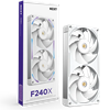 NZXT F240X Single-Frame RGB 240mm Beyaz Kasa Fanı