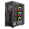 FAZEON F7 PLUS 650W 80+ Bronze Tempered Glass Mesh 4x RGB Fanlı Siyah ATX Bilgisayar Kasası