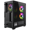 FAZEON F16 650W 80+ Bronze Tempered Glass Mesh 3x ARGB Fanlı USB 3.0 Siyah ATX Bilgisayar Kasası