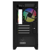 GameBooster M6001B 600W SeaView Tempered Glass Rainbow Siyah mATX Kasa