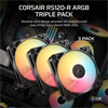CORSAIR RS120-R ARGB 120mm PWM Reverse Siyah Üçlü Kasa Fanı