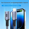 VegGieg USB 4.0 E-Mark 240W 40Gbps Thınderbolt 4 8K 60Hz Type-C Uzatma Kablosu 1 Metre