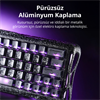 GravaStar Mercury V60 Pro Manyetik Switch RGB İngilizce Q Cyber Frost Black Kablolu Gaming Klavye