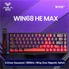 Aula Win68 HE Max Wing Chun Switch Hot Swap TKL RGB Kırmızı Kablolu Gaming Klavye