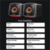 Aula A200 2*3W RGB Siyah Gaming Hoparlör