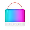 MIKADO MD-16BT Favorite 5W RGB 1200mAh Bluetooth Beyaz Mikrofonlu Karaoke Taşınabilir  Hoparlör