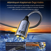 VegGieg Type-C to DP Kablo 8K 60Hz 4K 240Hz HDR ARC 48Gbps Örgülü Çift Yönlü 1 Metre Görüntü Kablosu