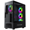 FAZEON F18 650W 80+ Bronze Tempered Glass Mesh 4x ARGB Fanlı USB 3.0 Siyah E-ATX Bilgisayar Kasası