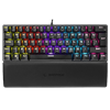 Rampage ALLY K11 Siyah Rainbow Rainbow Q Bilek Destekli Red Switch TKL Gaming Klavye