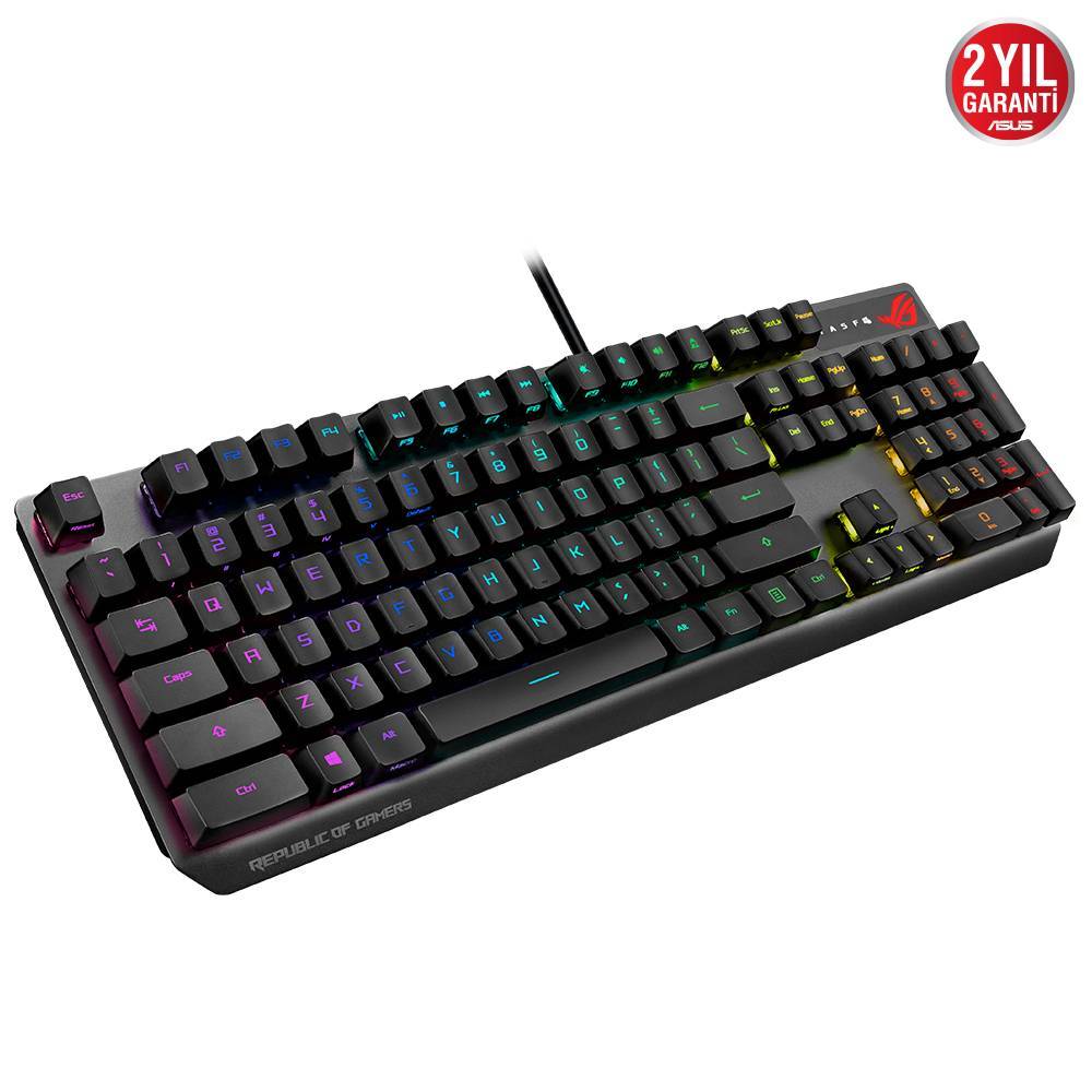 ASUS ROG STRIX Scope RX Red Switch Türkçe Optik Mekanik Gaming Klavye