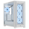CORSAIR iCUE 5000X RGB QL Edition Tempered Glass Beyaz ATX Bilgisayar Kasası