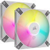 CORSAIR iCUE AF120 RGB SLIM 120mm PWM Beyaz İkili Kasa Fanı