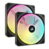 CORSAIR iCUE LINK QX140 RGB 140mm PWM Siyah İkili Kasa Fanı