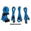 CORSAIR Premium Type 4 Gen 3 Mavi Power Supply Sleeved Kablo Seti (16AWG)