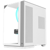 PowerBoost ECLIPSE USB 3.0 USB-C Tempered Glass 8x ARGB Fanlı ATX Mid Tower Beyaz Gaming Kasa 