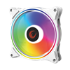Rampage GLARE F50 12cm Rainbow 3P+4P Molex Soketli Beyaz Kasa Fanı