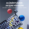 GravaStar Mercury K1 Pro RGB Linear Key Switch İngilizce Q Interstellar Silver Kablosuz Gaming Klavye
