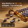 GravaStar Mercury K1 Pro RGB Linear Key Switch İngilizce Q Battle-Worn Yellow Kablosuz Gaming Klavye
