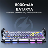 GravaStar Mercury K1 Pro RGB Linear Key Switch İngilizce Q Interstellar Silver Kablosuz Gaming Klavye