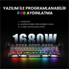 GravaStar Mercury K1 Pro RGB Linear Key Switch İngilizce Q Cyberpunk Kablosuz Gaming Klavye