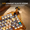 GravaStar Mercury K1 Pro RGB Linear Key Switch İngilizce Q Battle-Worn Yellow Kablosuz Gaming Klavye