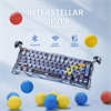 GravaStar Mercury K1 Pro RGB Linear Key Switch İngilizce Q Interstellar Silver Kablosuz Gaming Klavye