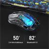 GravaStar Mercury M2 RGB 26000 DPI 1000Hz Siyah Şeffaf Kablosuz Gaming Mouse