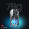 GravaStar Mercury M2 RGB 26000 DPI 1000Hz Siyah Şeffaf Kablosuz Gaming Mouse