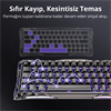 GravaStar Mercury V60 Pro RGB Manyetik Switch İngilizce Q GunMetal Kablolu Gaming Klavye