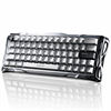 GravaStar Mercury V60 Pro RGB Manyetik Switch İngilizce Q Chrome Silver Kablolu Gaming Klavye