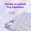 GravaStar Mercury V75 RGB Manyetik Switch İngilizce Q Lavender Purple Kablolu Gaming Klavye
