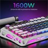 GravaStar Mercury V75 RGB Manyetik Switch İngilizce Q Mecha Gray Kablolu Gaming Klavye