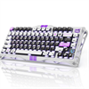 GravaStar Mercury V75 RGB Manyetik Switch İngilizce Q Mecha Gray Kablolu Gaming Klavye