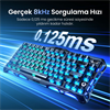 GravaStar Mercury V75 RGB Manyetik Switch İngilizce Q Stealth Black Kablolu Gaming Klavye