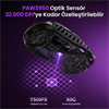 GravaStar Mercury XPro RGB 32000 DPI 8000Hz Dongle Interstellar Silver Kablosuz Gaming Mouse