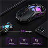 GravaStar Mercury XPro RGB 32000 DPI 8000Hz Dongle Galaxy Black Kablosuz Gaming Mouse