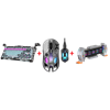 GravaStar Mercury V75 Pro Klavye + GravaStar Mercury XPro Mouse + Divoom Times Gate 5 RGB Gaming Aksesuar Bundle Paket