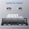 GravaStar Mercury K1 RGB Linear Key Switch İngilizce Q Gradient Black Kablosuz Gaming Klavye