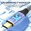 VegGieg USB 3.1 Type-C PD 100W 5A 10Gbps 4K 60Hz Destekli Kablo 2 Metre