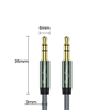 VegGieg 3.5mm Jack TRS Hi-Fi Örgülü AUX Ses Kablosu 2 Metre
