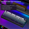 Aula F99 Pro 3 Modlu RGB Hot Swap Mekanik Nimbus V3 Switch Gri Kablosuz Gaming Klavye