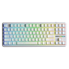 Aula F87 Pro RGB Hot Swap Mekanik TKL Kayhua İntelligent Switch Beyaz Kablosuz Gaming Klavye