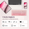Aula F99 RGB Hot Swap Mekanik Dream Sakura Switch Pembe Kablosuz Gaming Klavye