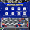 Aula F99 Pro 3 Modlu RGB Hot Swap Mekanik Star Vector Switch Comic Kablosuz Gaming Klavye