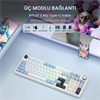 Aula F99 Pro 3 Modlu RGB Hot Swap Mekanik Star Vector Switch Lacivert Kablosuz Gaming Klavye
