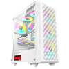 PowerBoost PB-P801AW 650W 80+ Bronze Tempered Glass USB 3.0 Mesh RGB ATX Beyaz Kasa