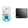 Steelseries Aerox 3 Wireless Gen 2 Mouse + SteelSeries QcK Medium Mouse Pad Bundle Paket