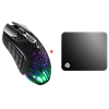 SteelSeries Aerox 9 Mouse + SteelSeries QcK Medium Mouse Pad Bundle Paket