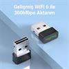 VegGieg 300 Mbps Wifi 6 Çift Bant Kablosuz Alıcı Verici Nano USB Adaptör